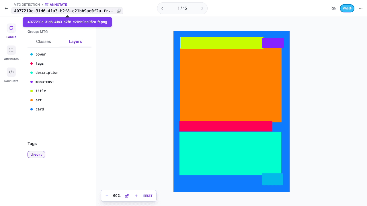 Roboflow Universe Annotate — visão de Layers